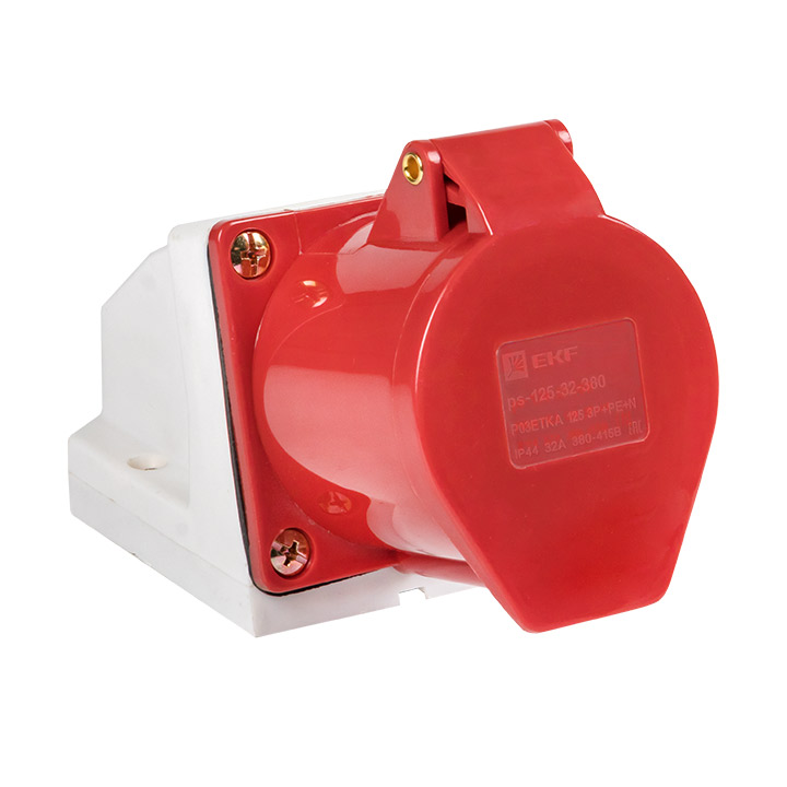 Розетка ОП 32А 380В 3P+PE+N ССИ-125 IP44 IEK