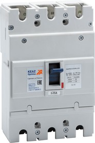 Выключатель автоматический модульный 125A 18кА OptiMat E250L 125 УХЛ3 КЭАЗ