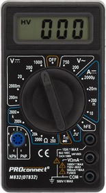 Мультиметр портативный М832 (DT832) PROCONNECT