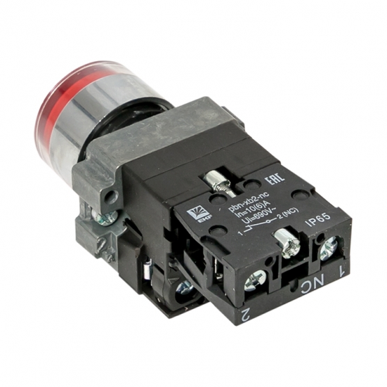 Кнопка ВА42 красная NC IP65 PROxima EKF